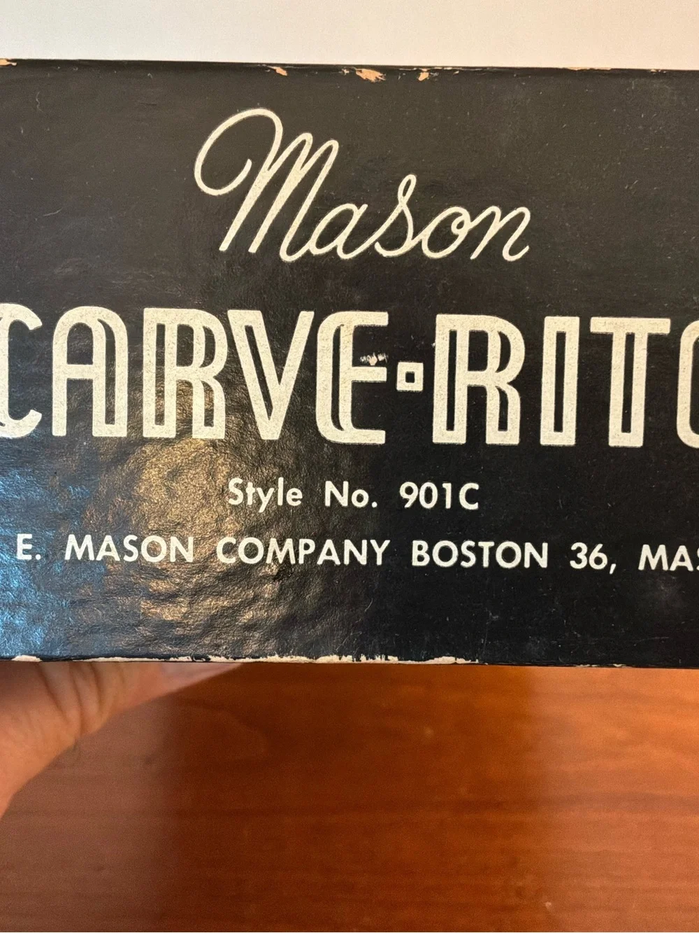 Mason Chrome Carve-Rite Carving Fork in Original Box